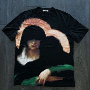 GIVENCHY Pixel Madonna Cotton Tee, Mens size L